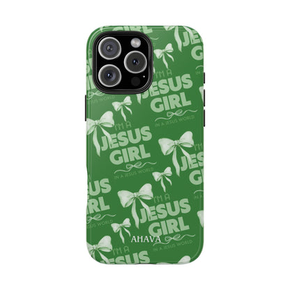 I'm a Jesus Girl Case - Green