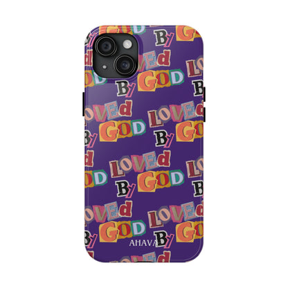"Loved by God" Purple Phone Case