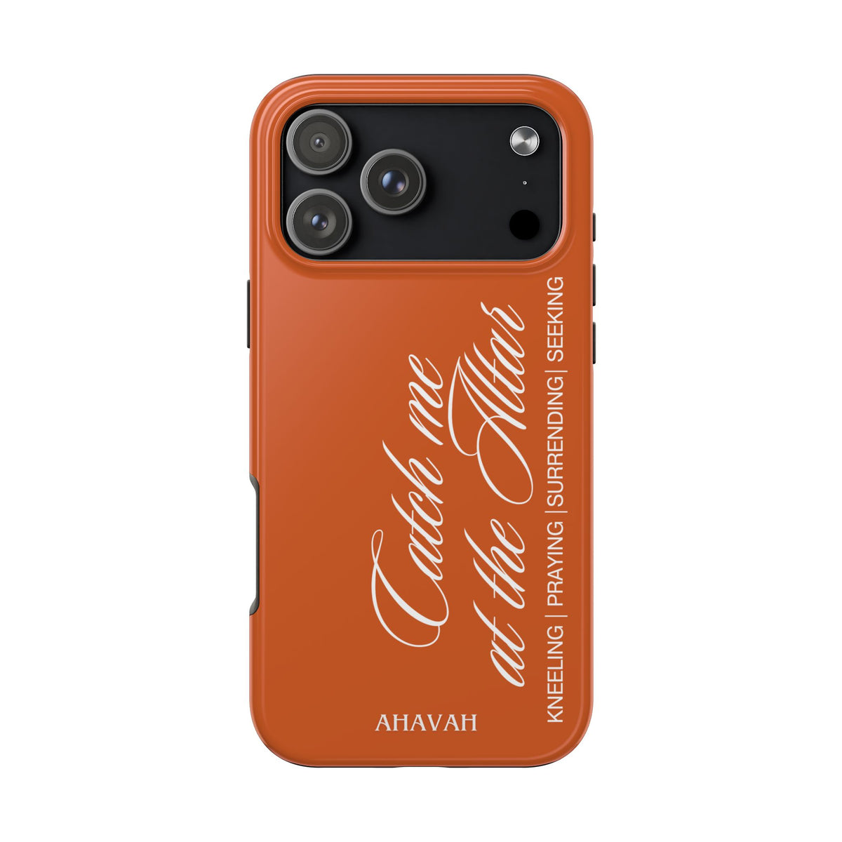 Catch Me at the Altar Phone Case | Ember orange