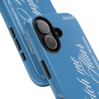 "Catch Me at the Altar" Light Blue Phone Case