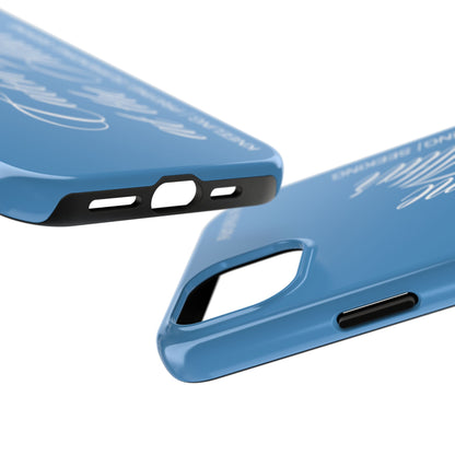 "Catch Me at the Altar" Light Blue Phone Case