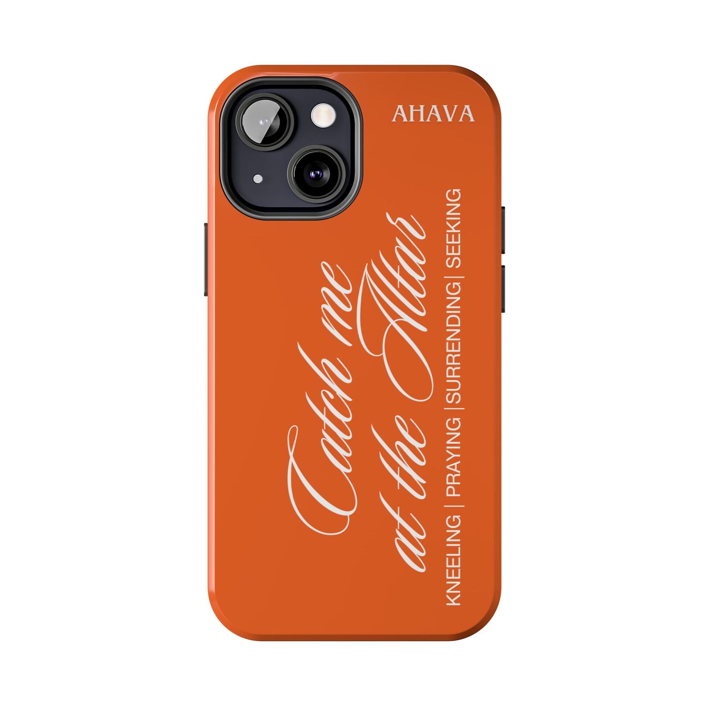 "Catch Me at the Altar" Orange Phone Case