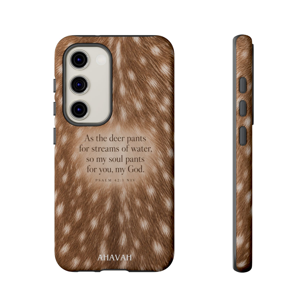 Psalm 42:1 Fawn Print Phone Case
