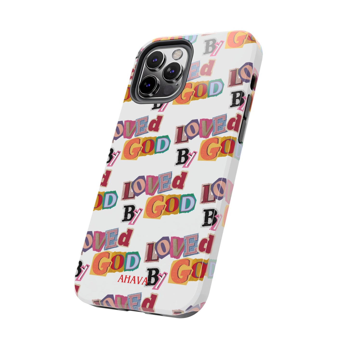 "Loved by God" white Phone Case
