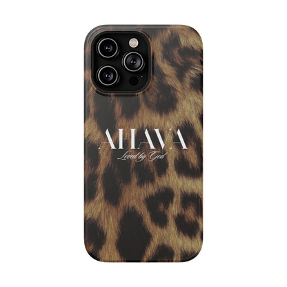 Leopard Print Ahava Phone Case