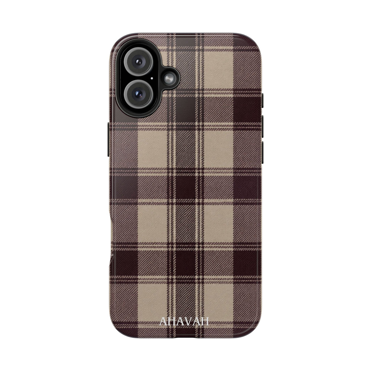 Abba’s Embrace | Warm Teddy Plaid Phone Case