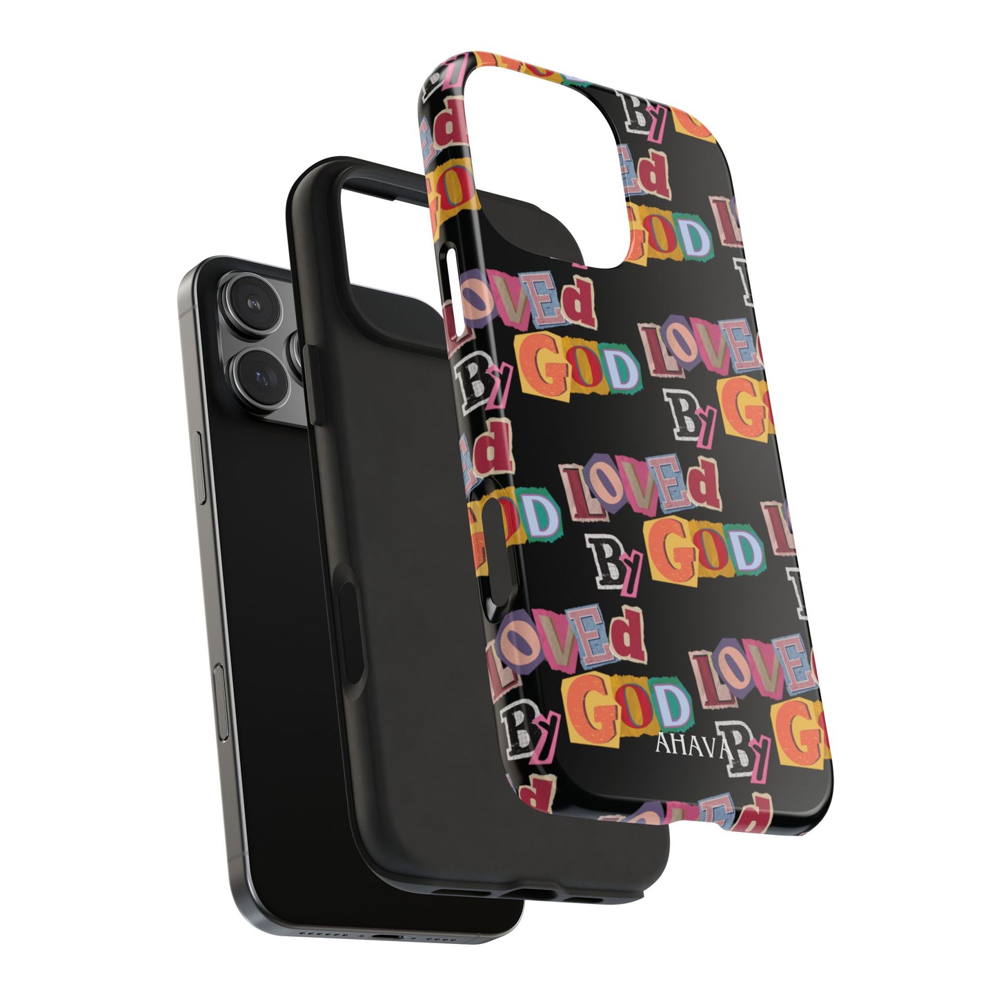 "Loved by God" Black Phone Case