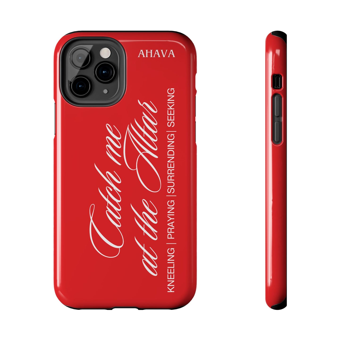 "Catch Me at the Altar" Red Phone Case