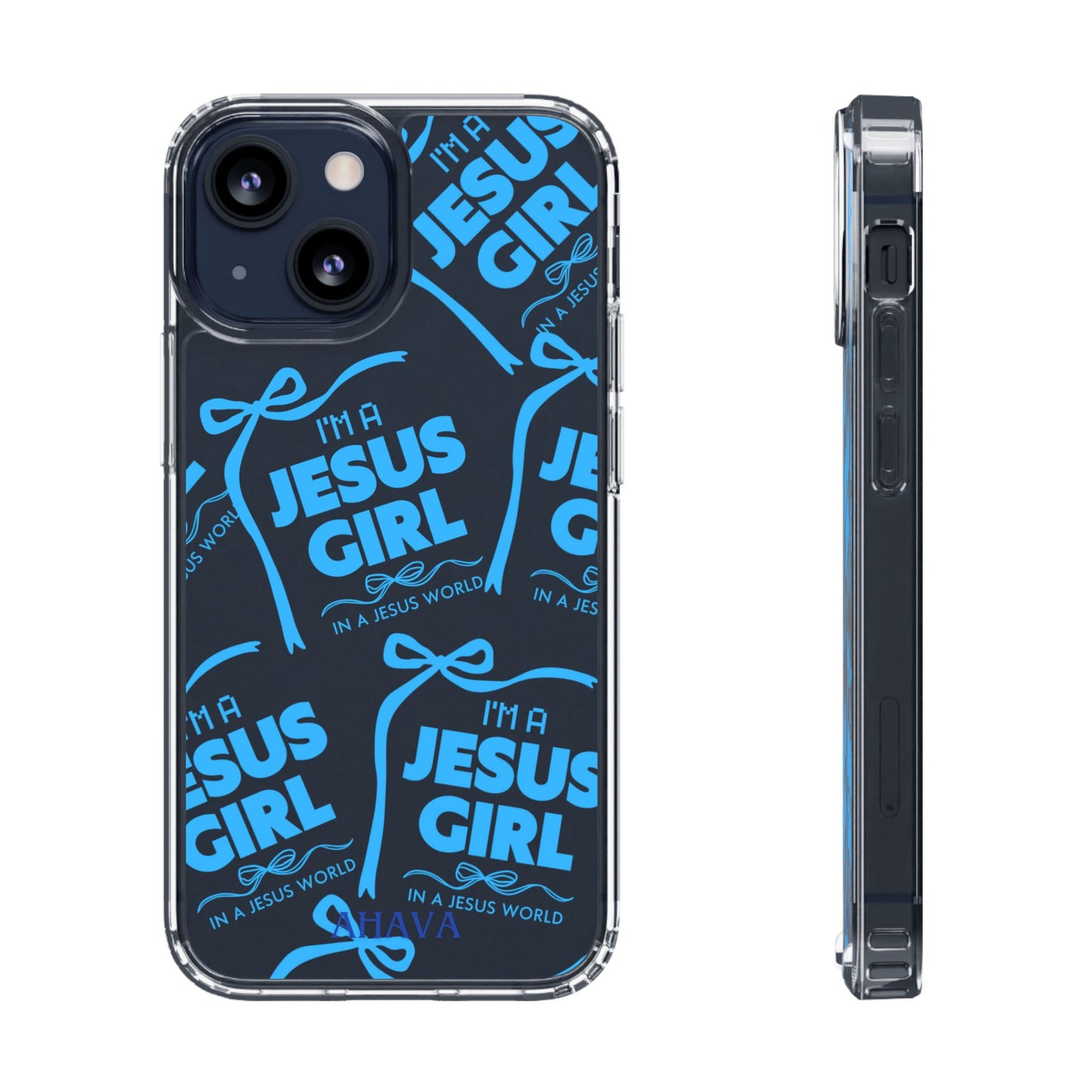 I'm a Jesus Girl Blue Case -Clear