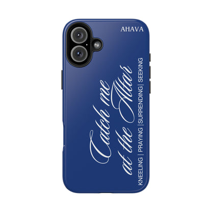 "Catch Me at the Altar" Blue Phone Case