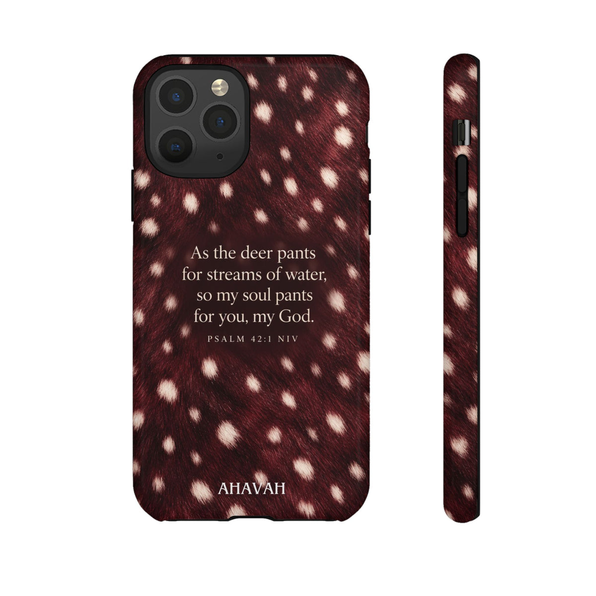 Psalm 42:1 Anointed Wine Fawn Phone Case