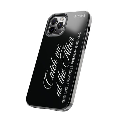 "Catch Me at the Altar" Black Phone Case