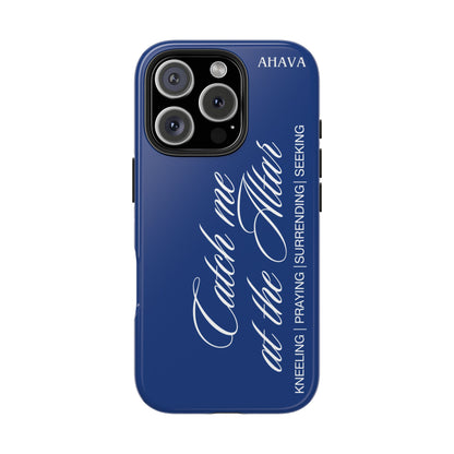"Catch Me at the Altar" Blue Phone Case