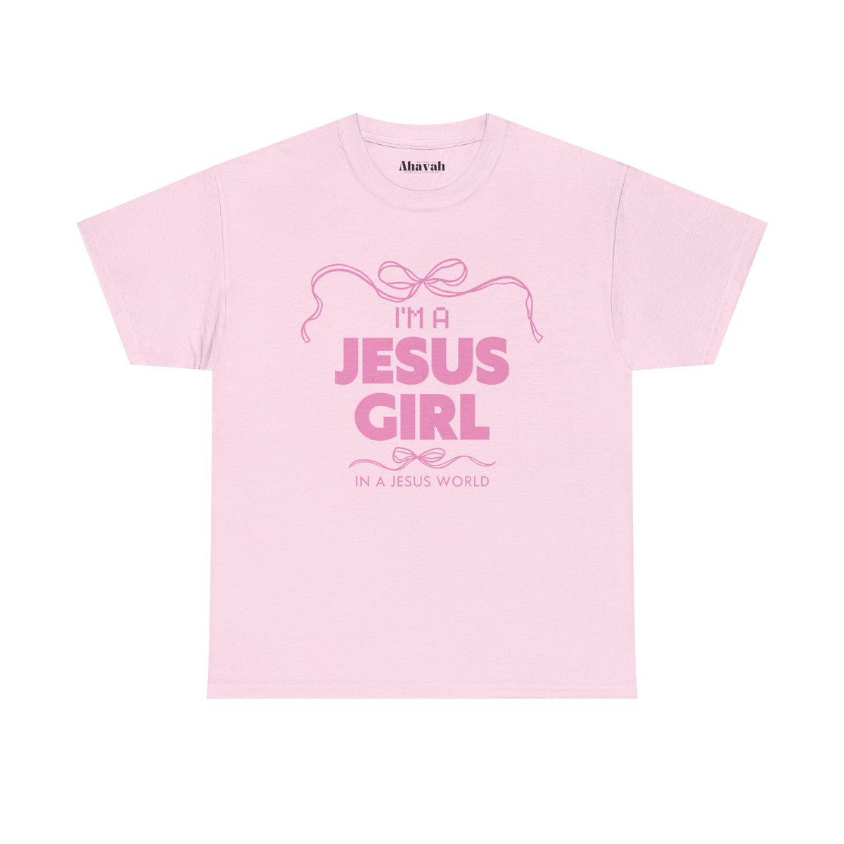 Jesus girl in a Jesus World Tee