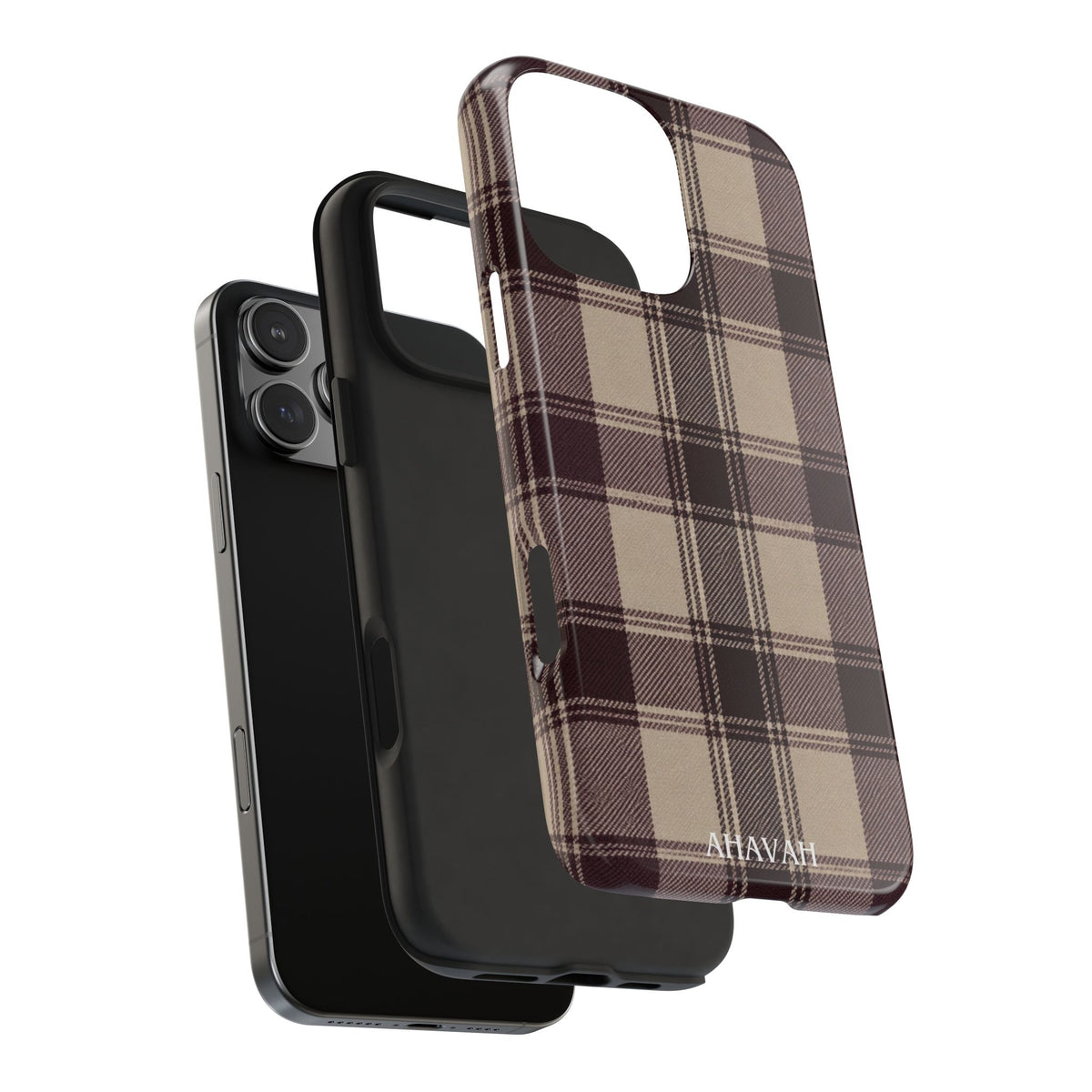 Abba’s Embrace | Warm Teddy Plaid Phone Case