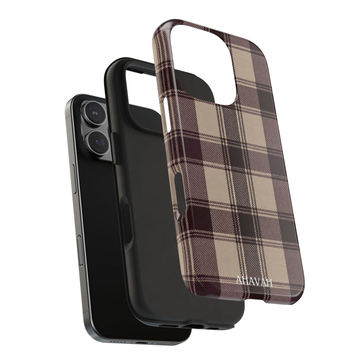 Abba’s Embrace | Warm Teddy Plaid Phone Case