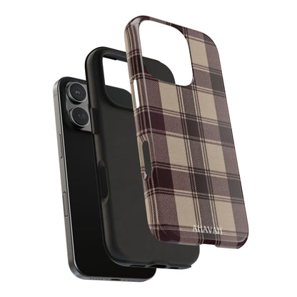 Abba’s Embrace | Warm Teddy Plaid Phone Case