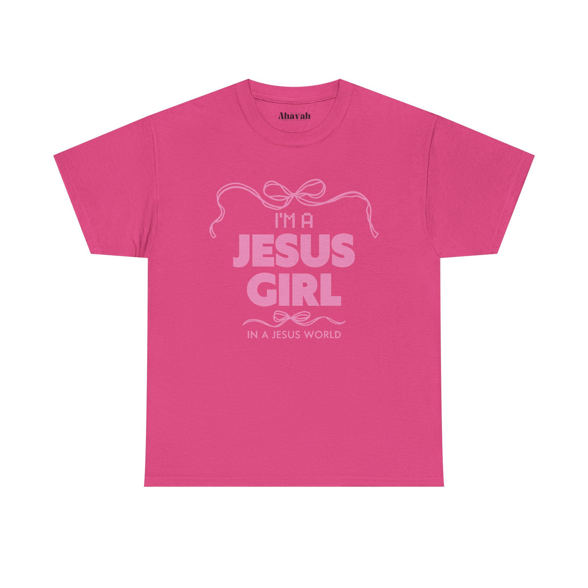 Jesus girl in a Jesus World Tee