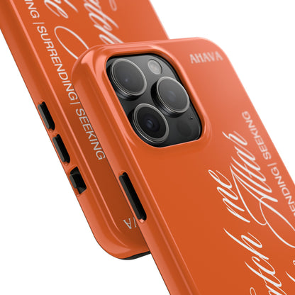 "Catch Me at the Altar" Orange Phone Case