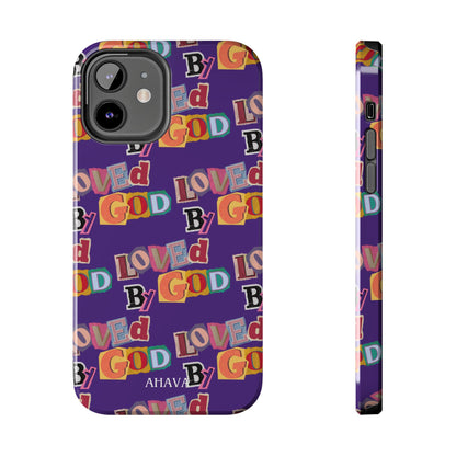 "Loved by God" Purple Phone Case