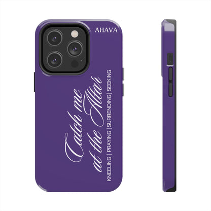 "Catch Me at the Altar" Purple Phone Case