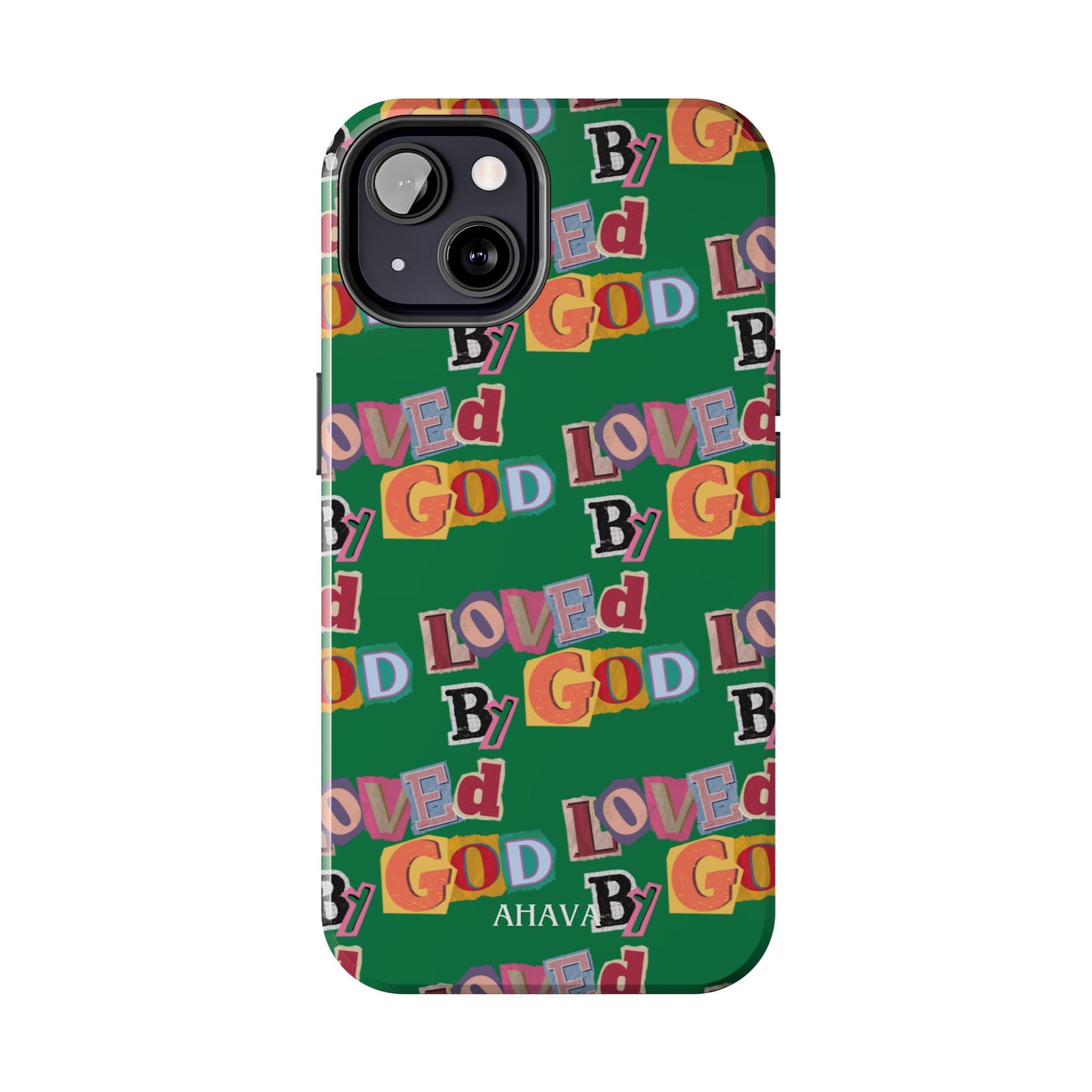 "Loved by God" Green Phone Case