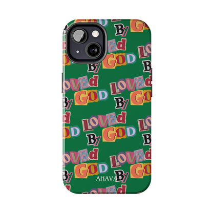 "Loved by God" Green Phone Case