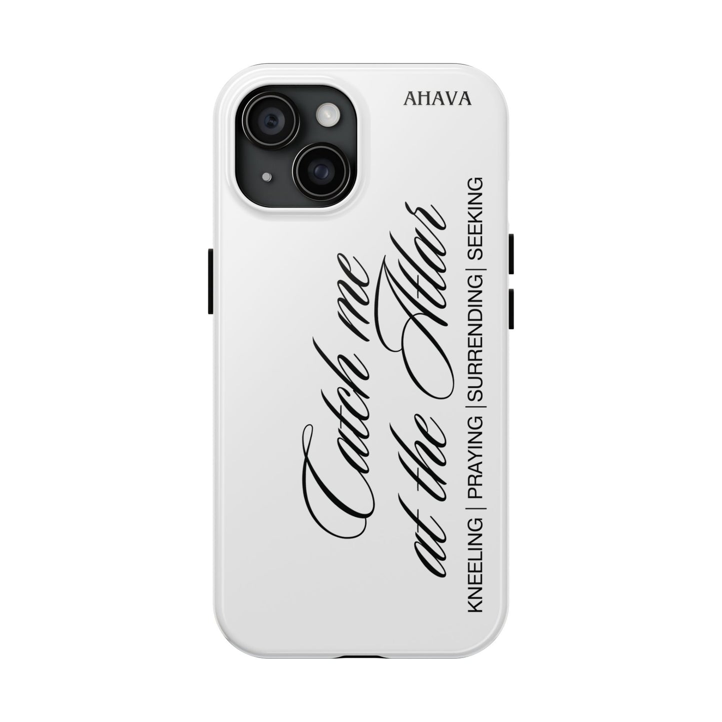 "Catch Me at the Altar" White Phone Case