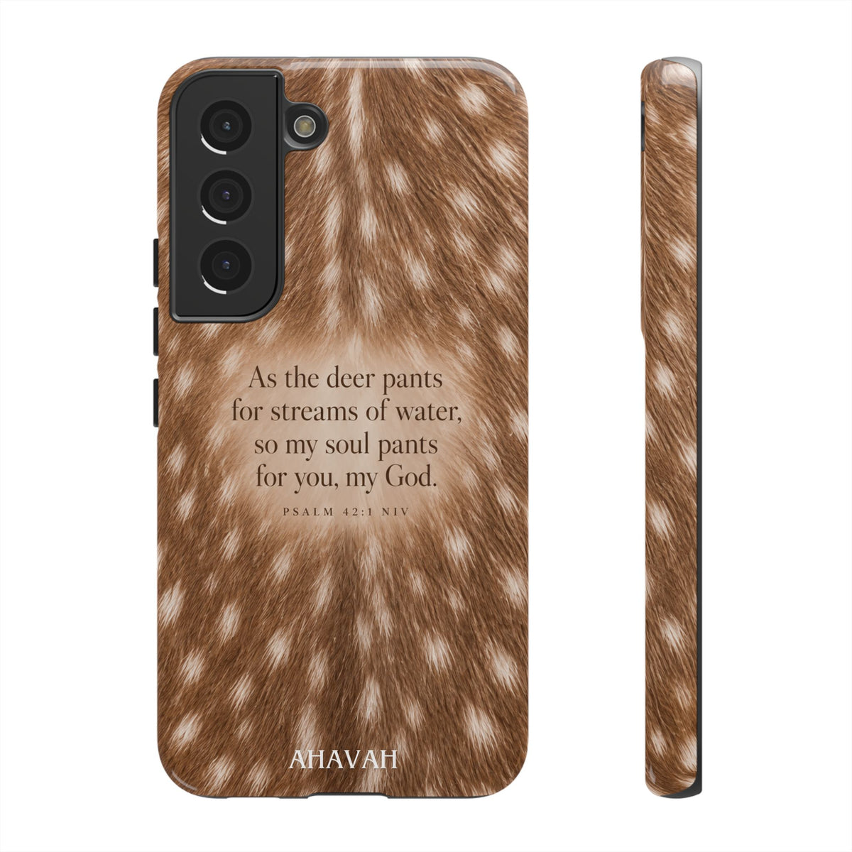 Psalm 42:1 Fawn Print Phone Case