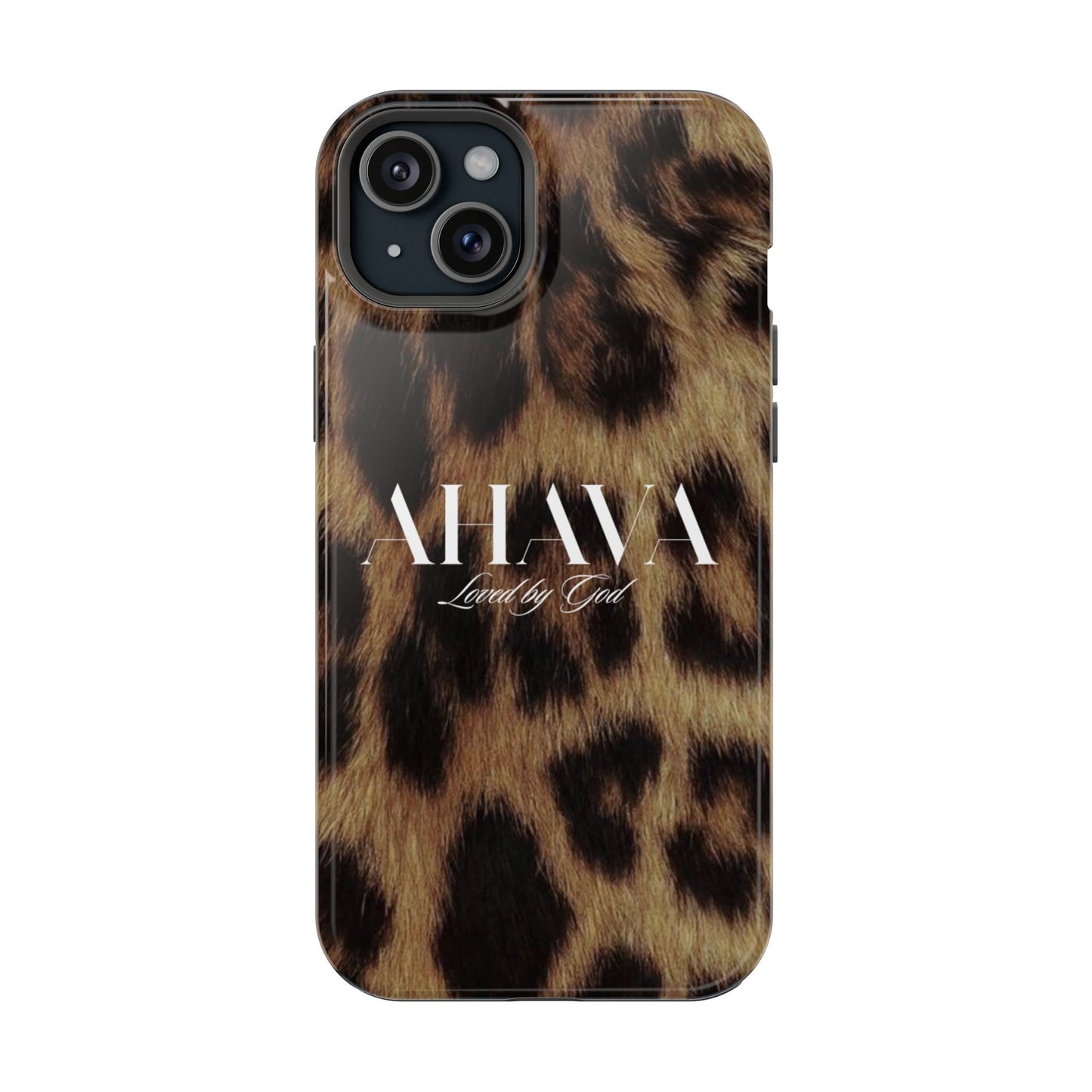 Leopard Print Ahava Phone Case