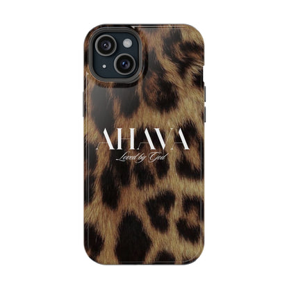 Leopard Print Ahava Phone Case