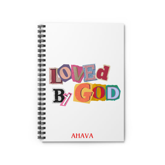 "Loved by God" White notebook