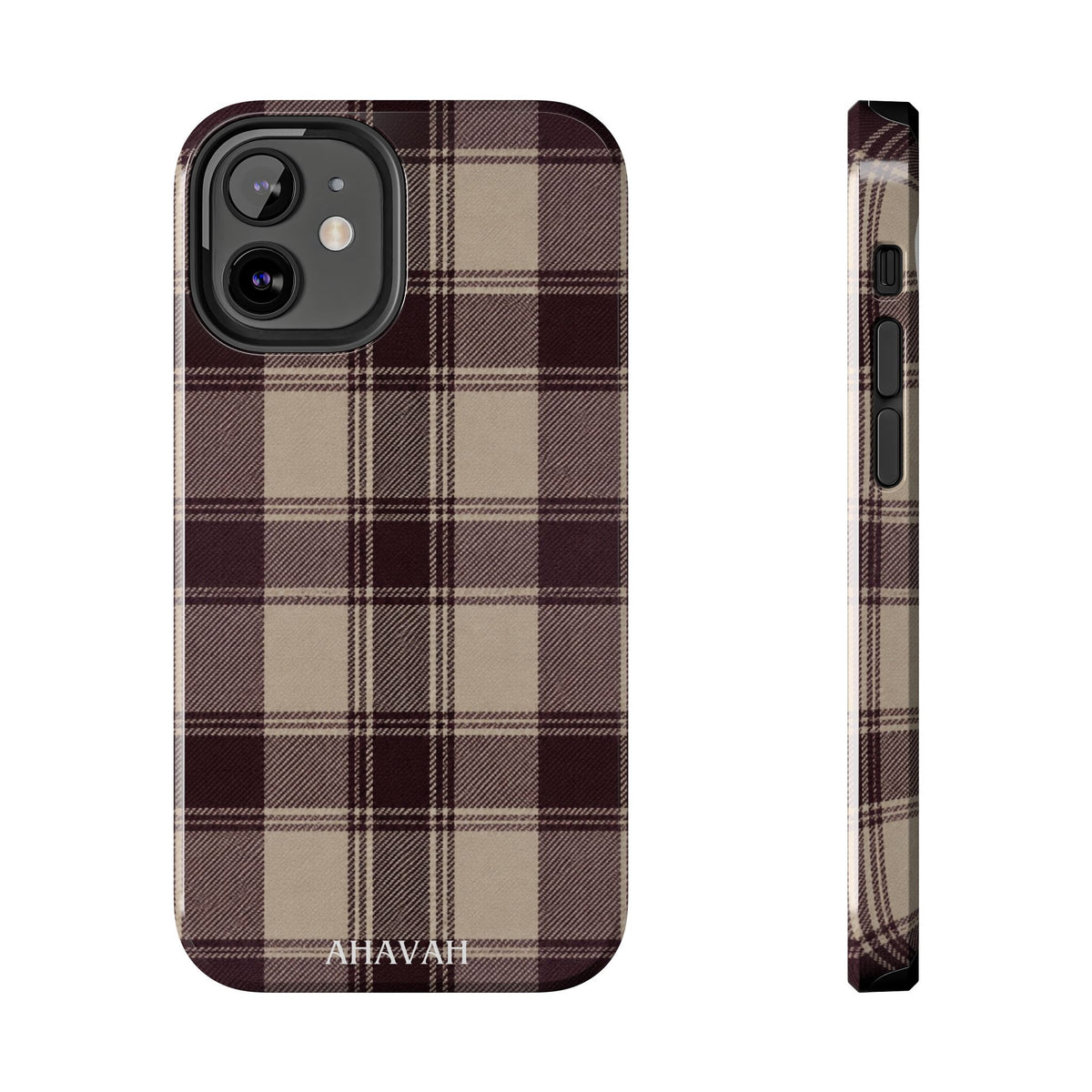 Abba’s Embrace | Warm Teddy Plaid Phone Case