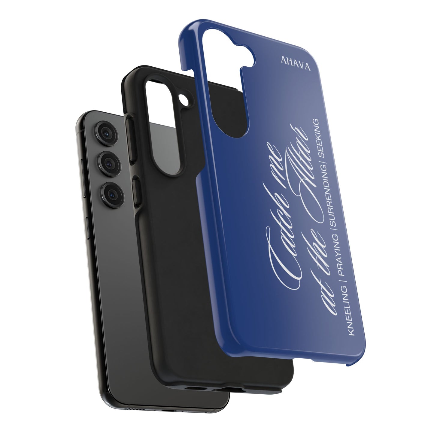 "Catch Me at the Altar" Blue Phone Case