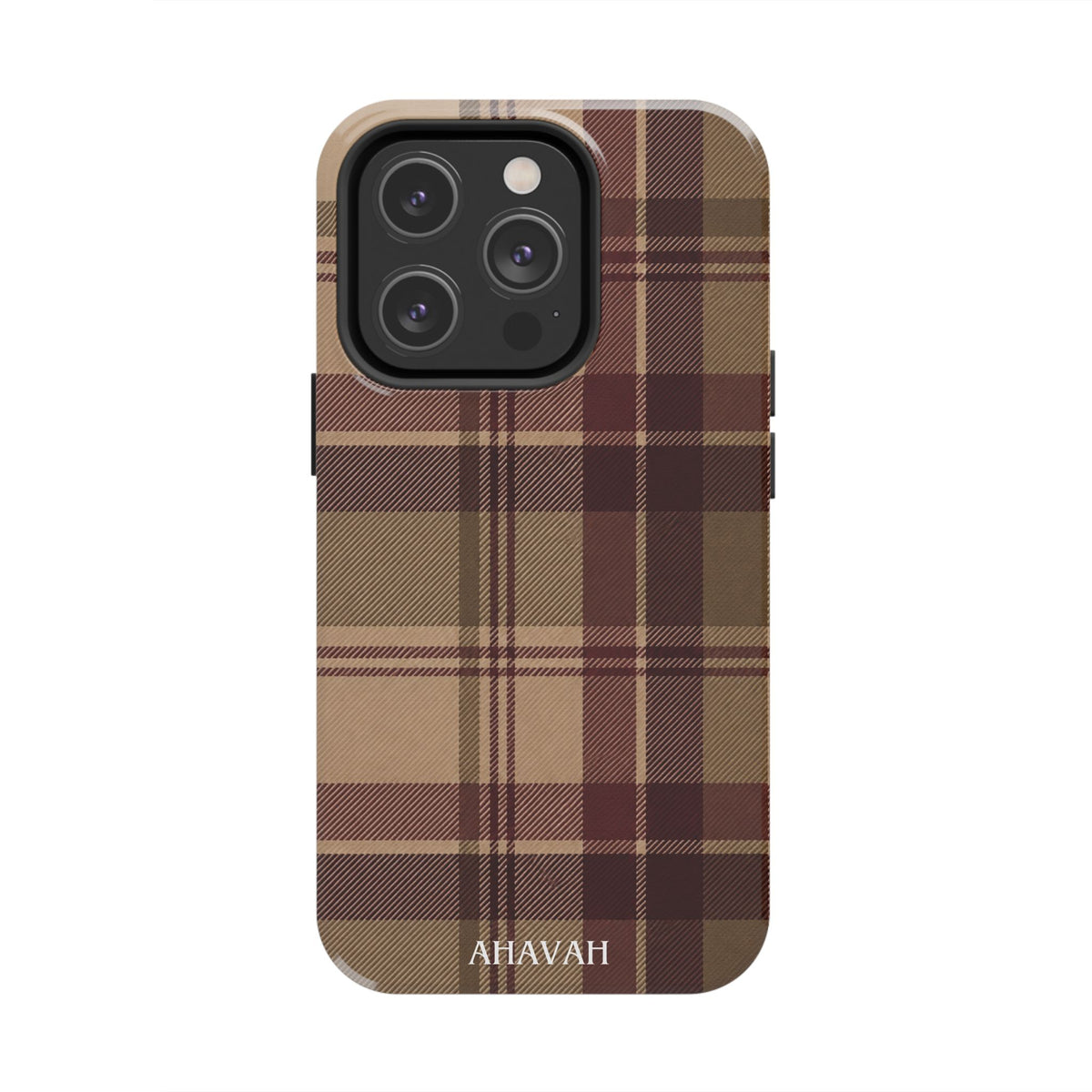Covenant Comfort | Burgundy Plaid Tough Phone Case