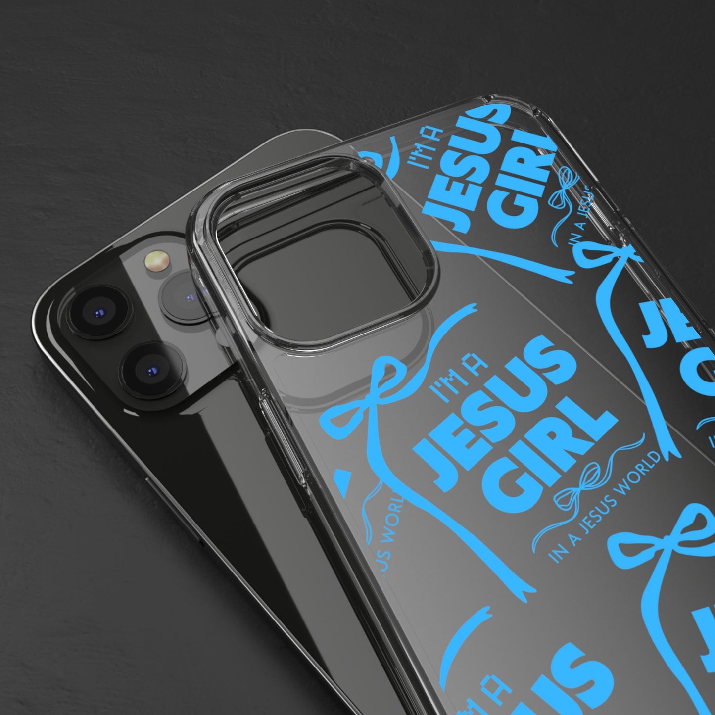 I'm a Jesus Girl Blue Case -Clear