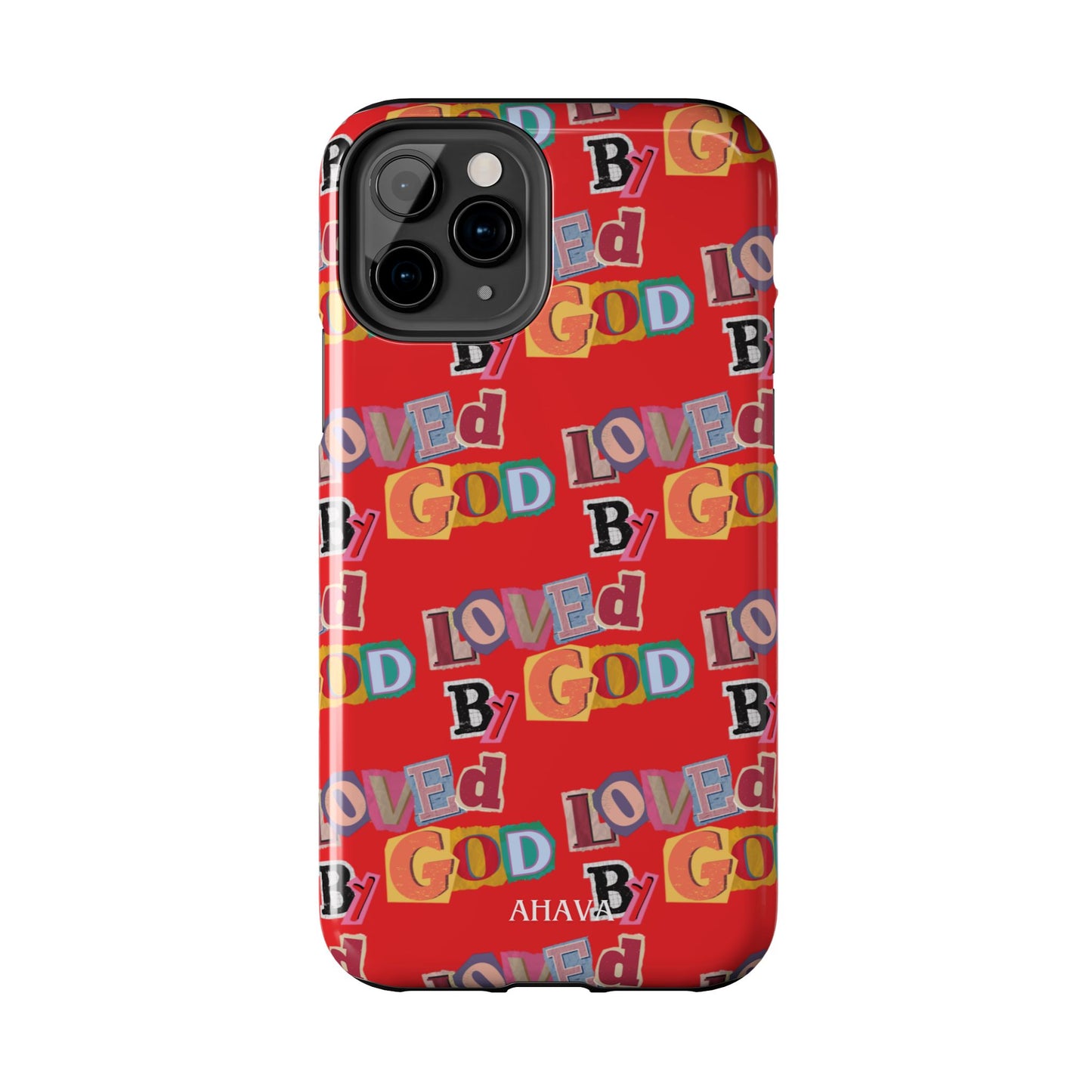 "Loved by God" Red Phone Case