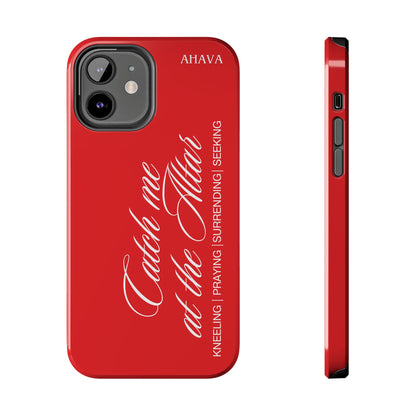 "Catch Me at the Altar" Red Phone Case