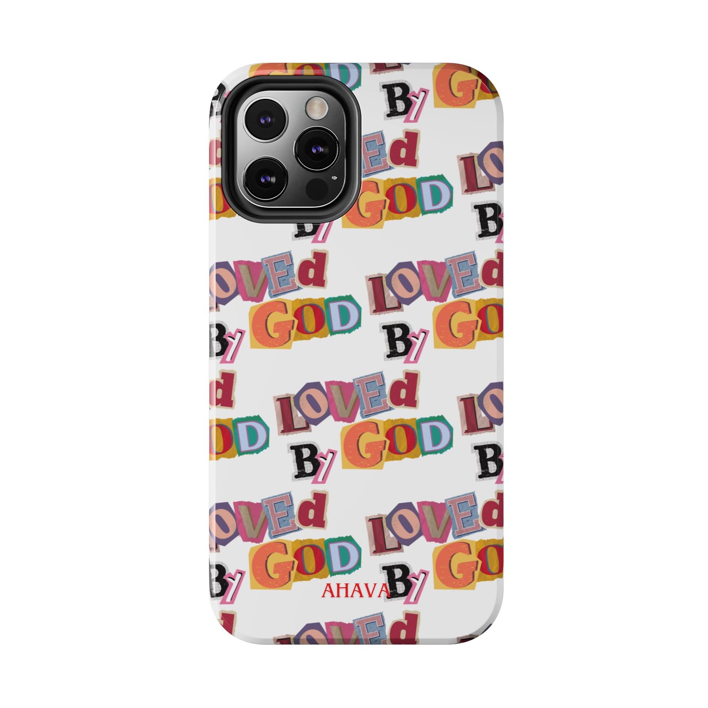 "Loved by God" white Phone Case