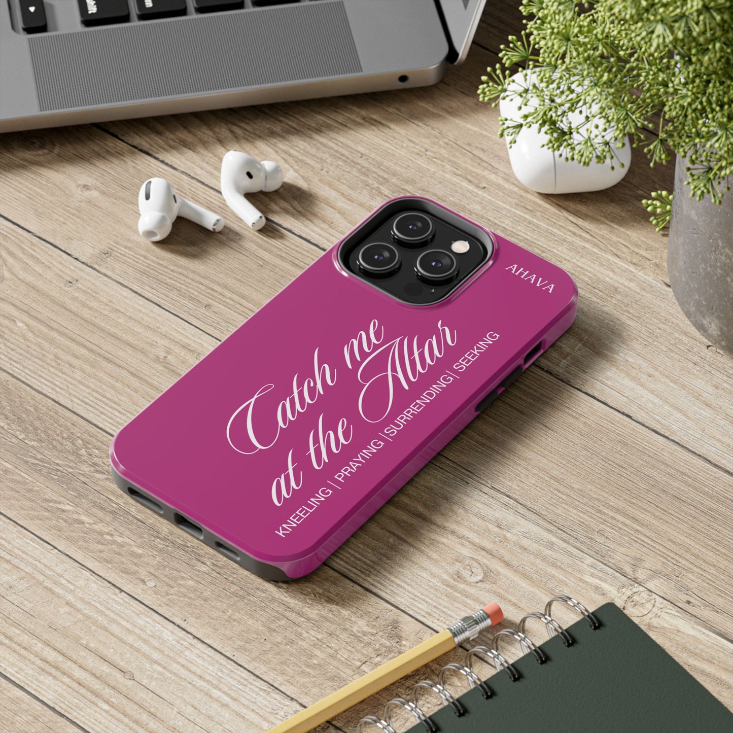 "Catch Me at the Altar" Pink Phone Case