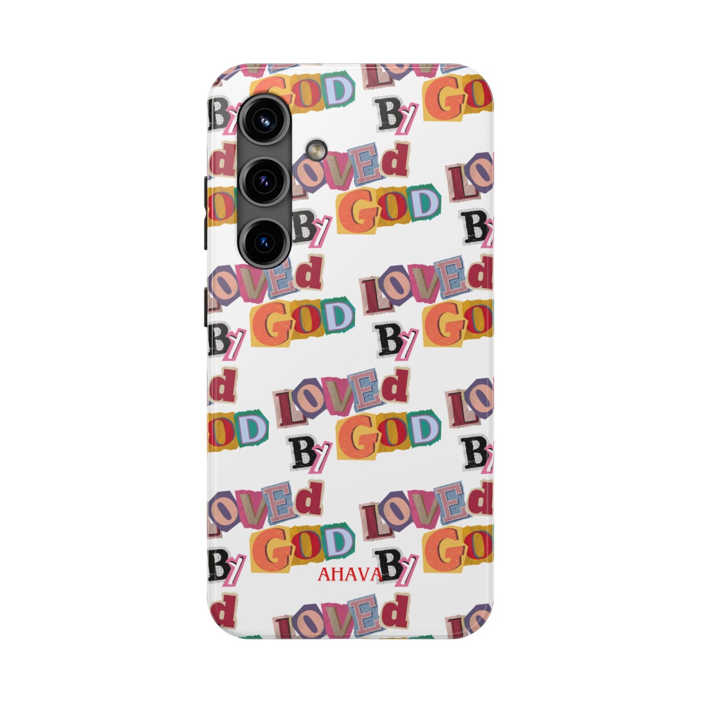 "Loved by God" white Phone Case