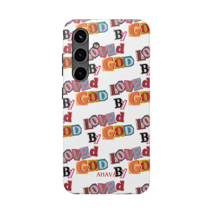 "Loved by God" white Phone Case