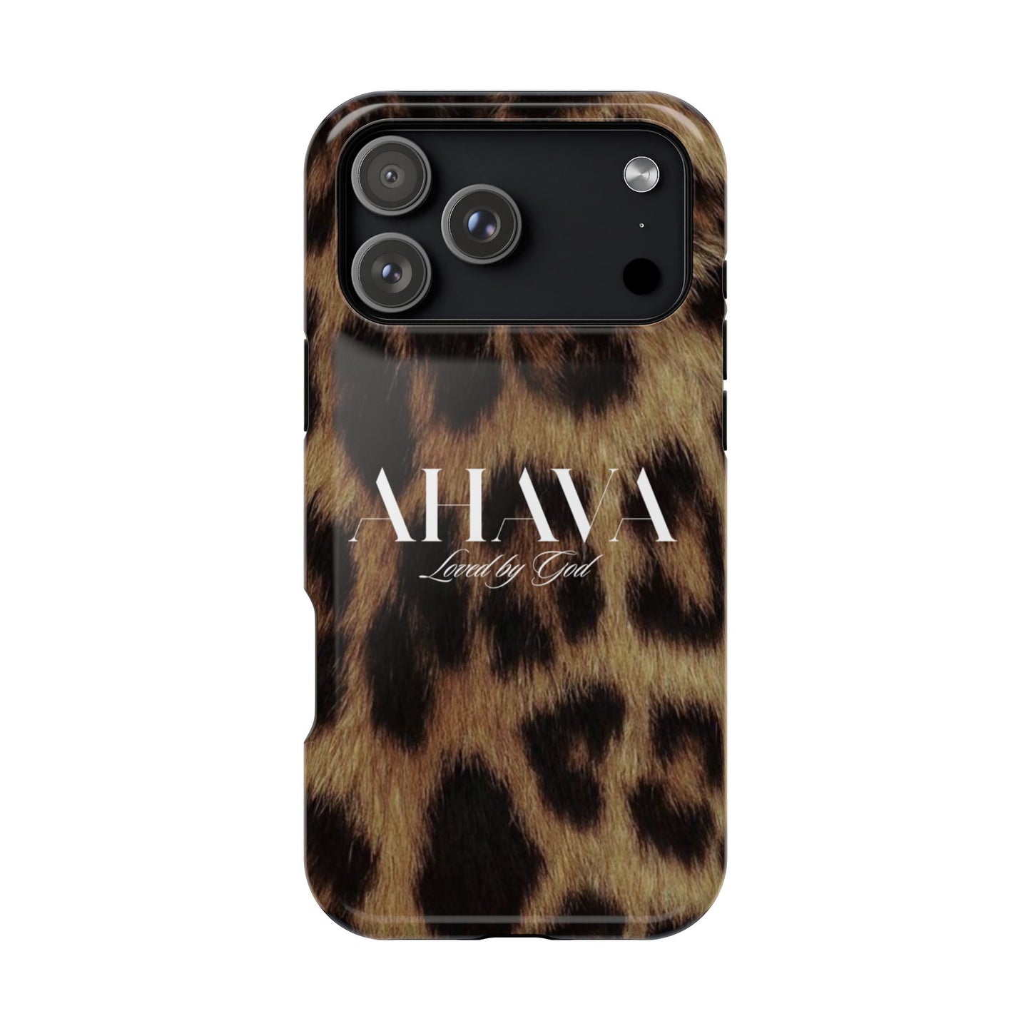 Leopard Print Ahava Phone Case