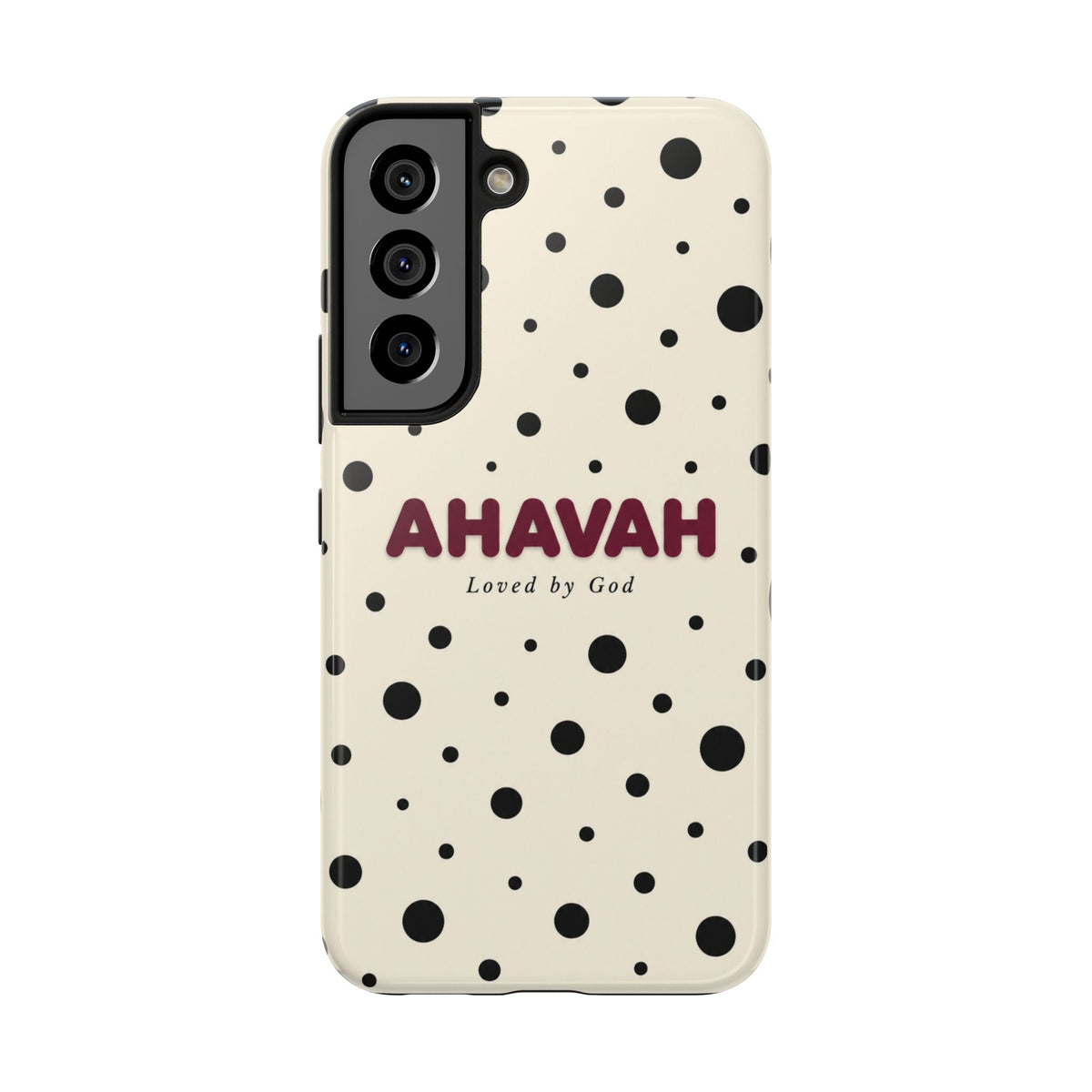 Ahavah Ivory Polka Dots Phone Case