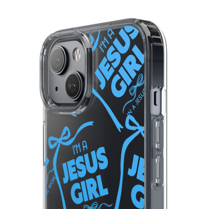 I'm a Jesus Girl Blue Case -Clear