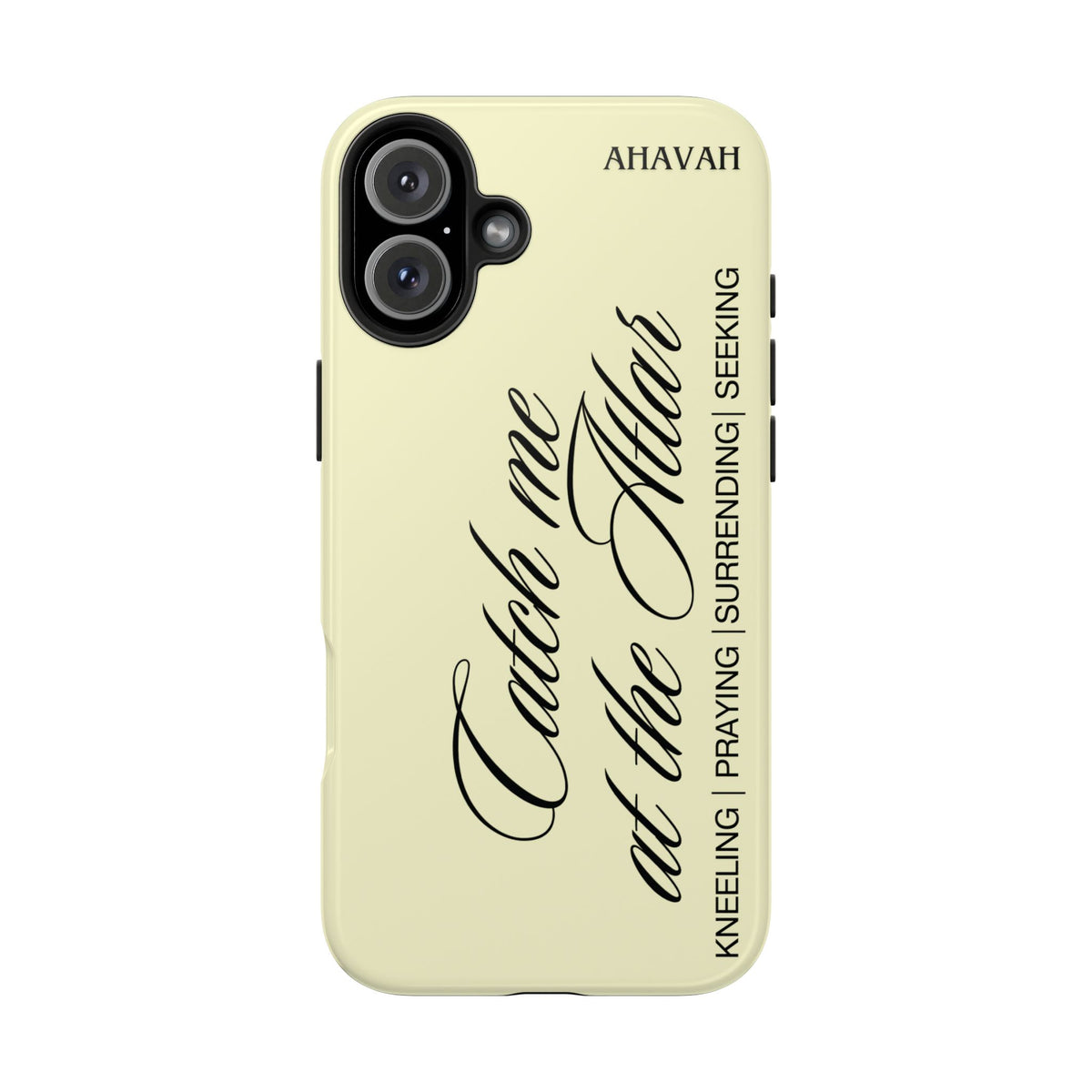 Catch Me at the Altar Phone Case - Lemon Cream