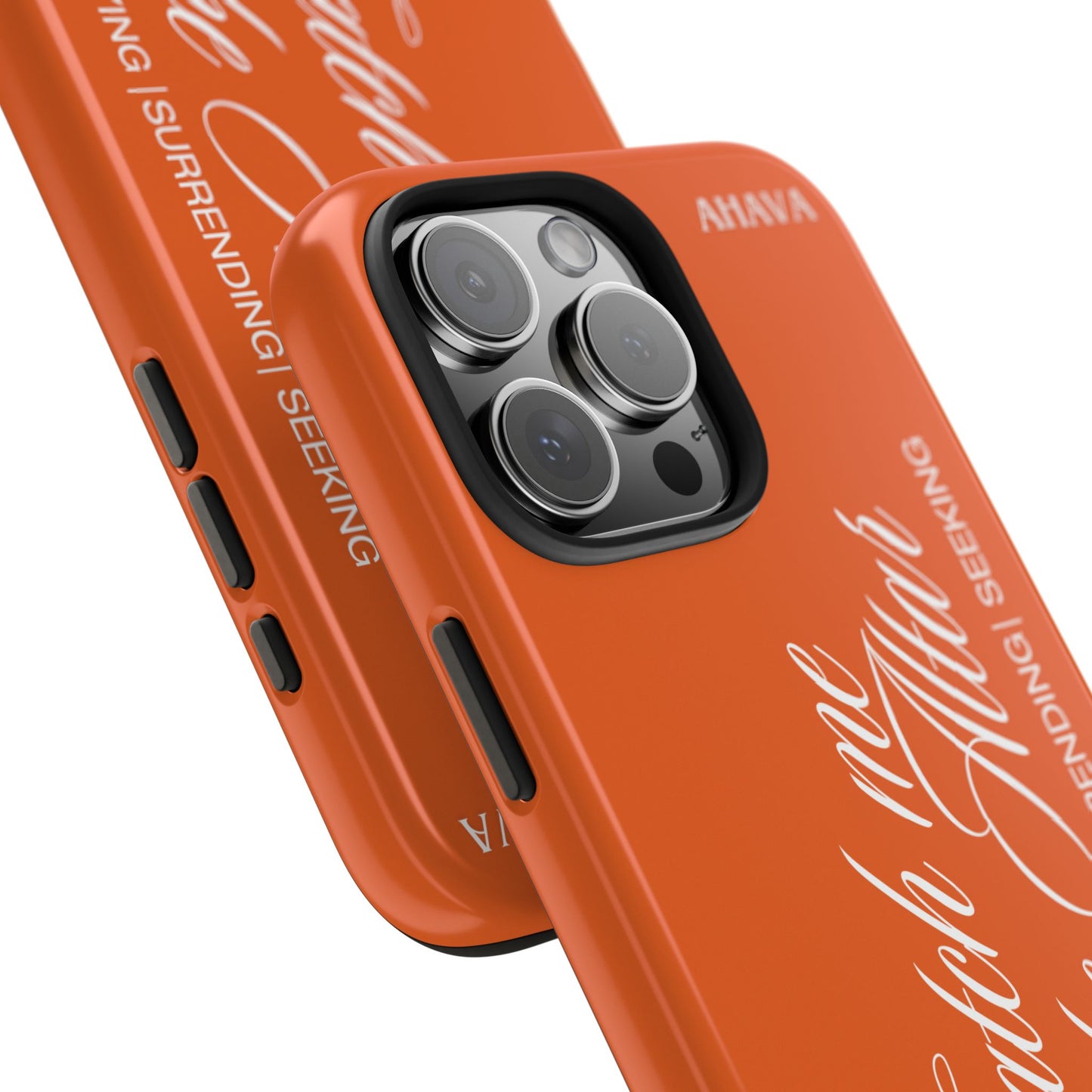 "Catch Me at the Altar" Orange Phone Case