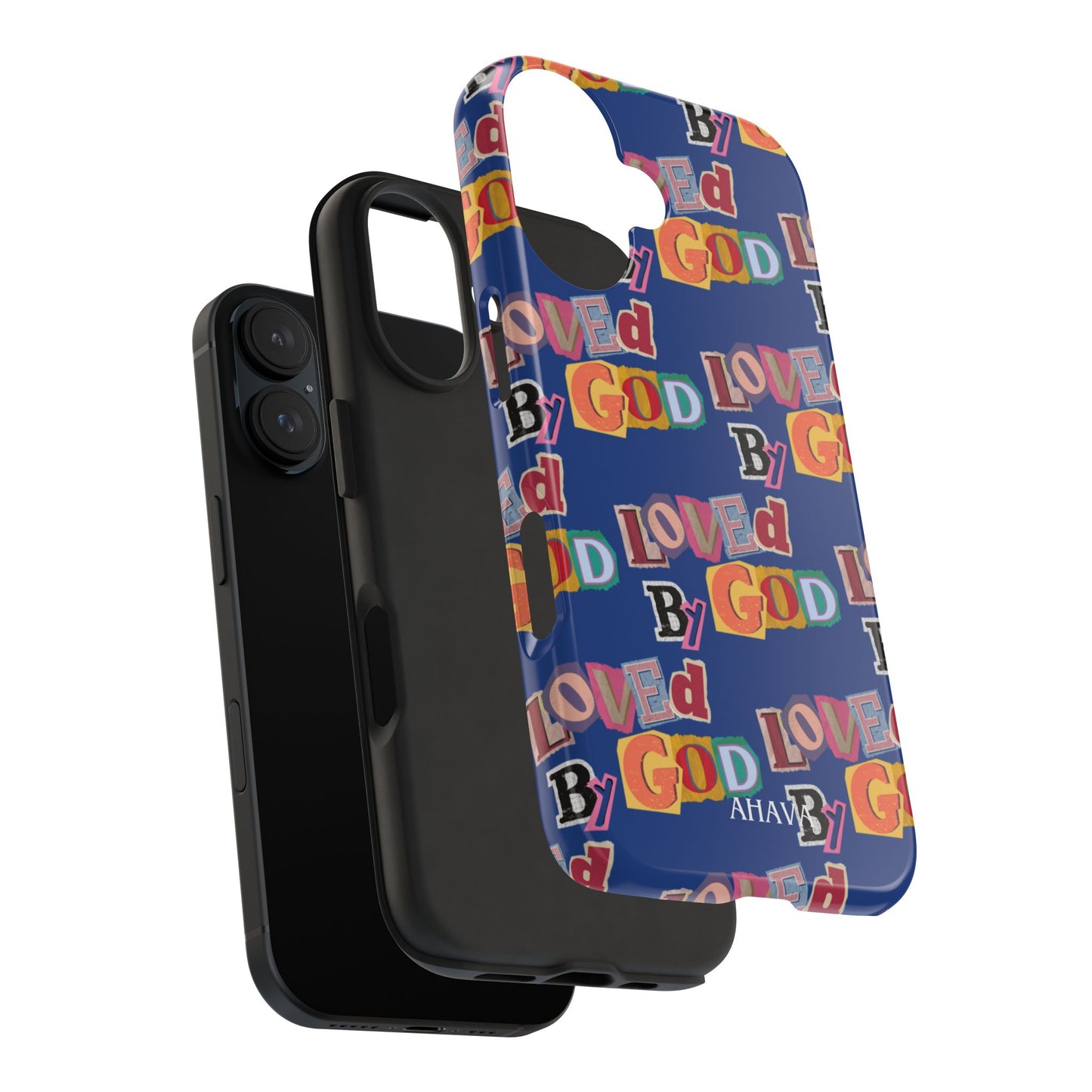 "Loved by God" Blue Phone Case
