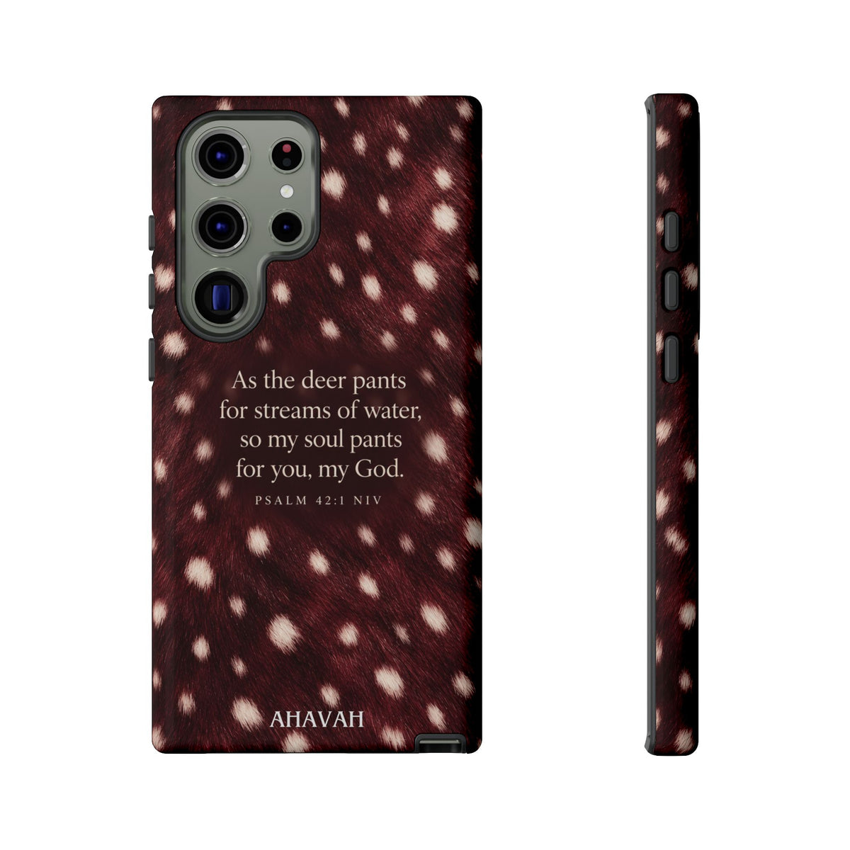 Psalm 42:1 Anointed Wine Fawn Phone Case