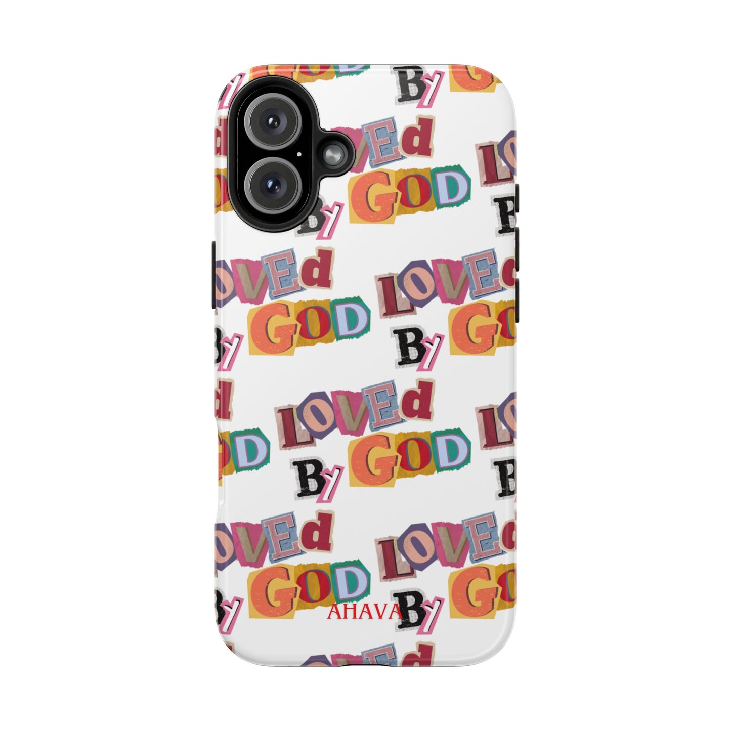 "Loved by God" white Phone Case
